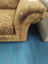 Load image into Gallery viewer, Gold Patterned Three Seater Sofa