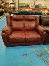Load image into Gallery viewer, Two Seater Leather Sofa