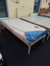 Load image into Gallery viewer, Single Metal Bedframe w/Factory Return Mattress
