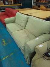 Load image into Gallery viewer, Large Two Seater Mint Sofa