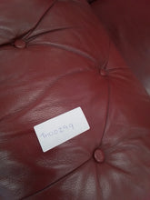 Load image into Gallery viewer, Burgundy Leather Two Seater Sofa