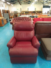 Load image into Gallery viewer, Burgundy Leather Armchair