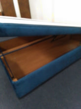 Load image into Gallery viewer, Blue Ottoman Double Bed Base