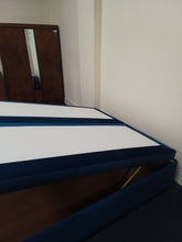 Load image into Gallery viewer, Blue Ottoman Double Bed Base