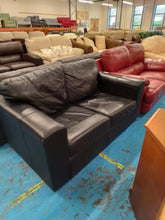Load image into Gallery viewer, Two Seater Black Sofa