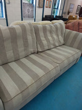 Load image into Gallery viewer, Large Three Seater Striped Sofa