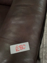 Load image into Gallery viewer, Brown Leather Three Seater Sofa