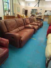 Load image into Gallery viewer, Two Seater Manual Recliner Sofa & 2 Manual Recliner Armchairs