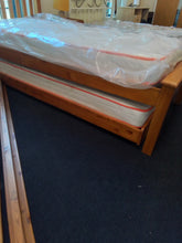 Load image into Gallery viewer, Pine Single Bed Complete w/Pull Out Guest Bed