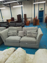 Load image into Gallery viewer, Grey 3 seater sofa and armchair