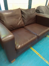 Load image into Gallery viewer, Brown Two Seater Sofa