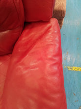 Load image into Gallery viewer, Red electric reclining armchair