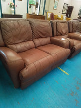 Load image into Gallery viewer, Two Seater Manual Recliner Sofa & 2 Manual Recliner Armchairs