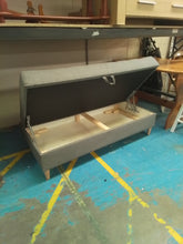 Load image into Gallery viewer, Grey Storage Footstool