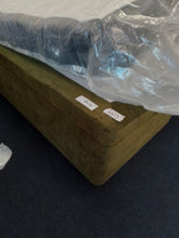 Load image into Gallery viewer, Green Kingsize Ottoman Bed Base