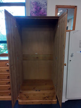 Load image into Gallery viewer, Pine Double Wardrobe