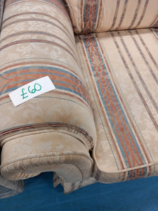 Striped Three Seater Sofa