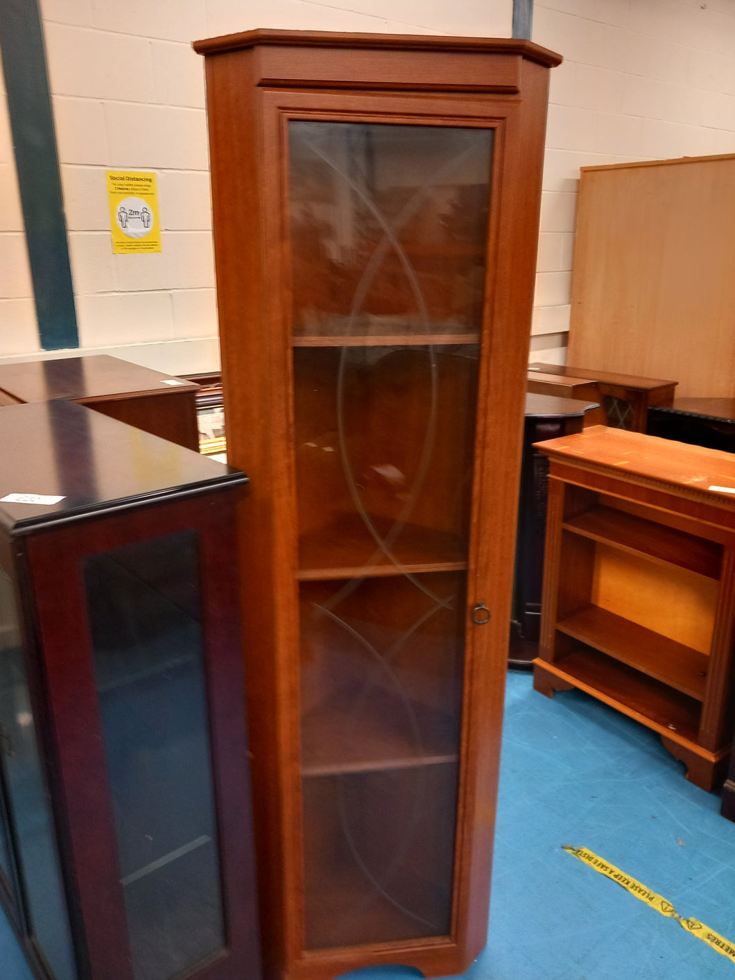 Tall Corner Display Cabinet