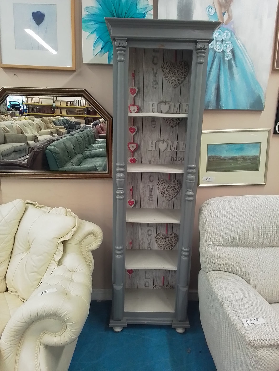 Grey Upcycled Shelving Unit