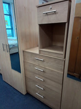 Load image into Gallery viewer, Bedroom Set includes Wardrobe/Chest of Drawers &amp; Bedside
