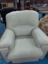 Load image into Gallery viewer, Cream Leather Armchair
