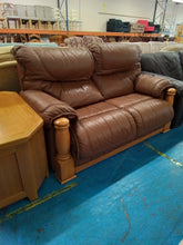 Load image into Gallery viewer, Two Seater Leather Sofa
