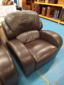 Three Seater Manual Recliner Sofa & Manual Recliner Armchair