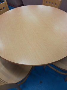 Round Dining Table & Four Chairs