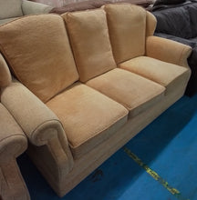 Load image into Gallery viewer, Cream 3 Seater Sofa &amp; Armchair

