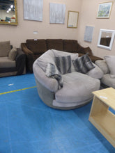 Load image into Gallery viewer, Grey Jumbo Cord Corner Sofa &amp; Cuddle Chair
