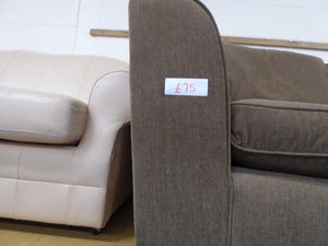 Brown Two Seater Sofa