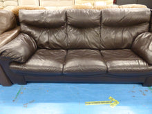 Load image into Gallery viewer, Three &amp; Two Seater Leather Sofa
