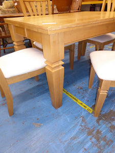 Extending Dining Table & 4 Chairs