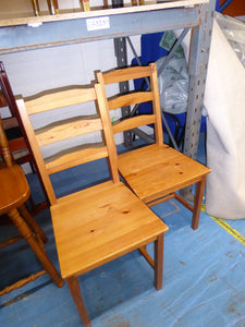 Pair of Wooden Kitchen Chairs