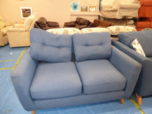 Load image into Gallery viewer, Blue Two Seater Sofa
