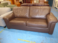 Load image into Gallery viewer, Brown Leather Sofa
