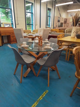 Load image into Gallery viewer, Glass Dining Table &amp; 4 Chairs
