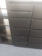 Load image into Gallery viewer, Black Chest of Drawers/Dressing Table
