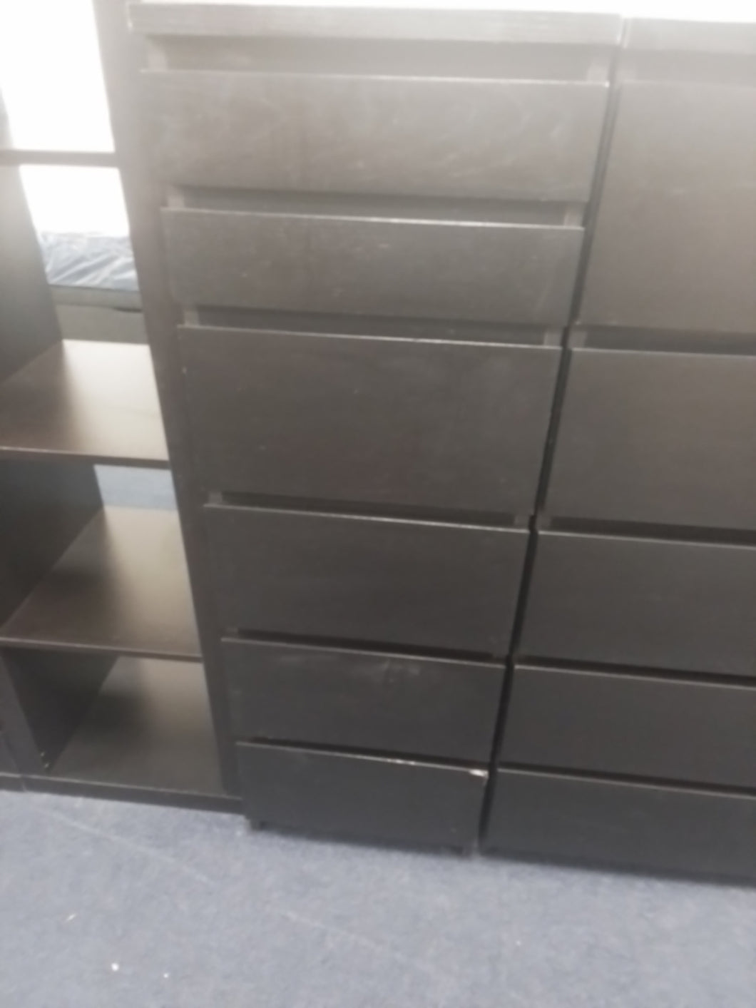 Black Chest of Drawers/Dressing Table