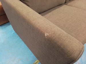 2 x Grey Three Seater Sofas