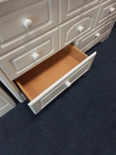 Load image into Gallery viewer, White Chest of Drawers &amp; 2 Bedside Cabinets
