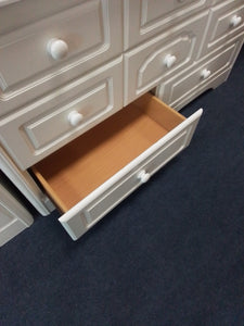 White Chest of Drawers & 2 Bedside Cabinets