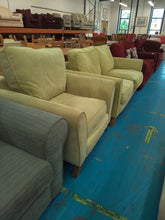 Load image into Gallery viewer, Green Two Seater Sofa &amp; Armchair

