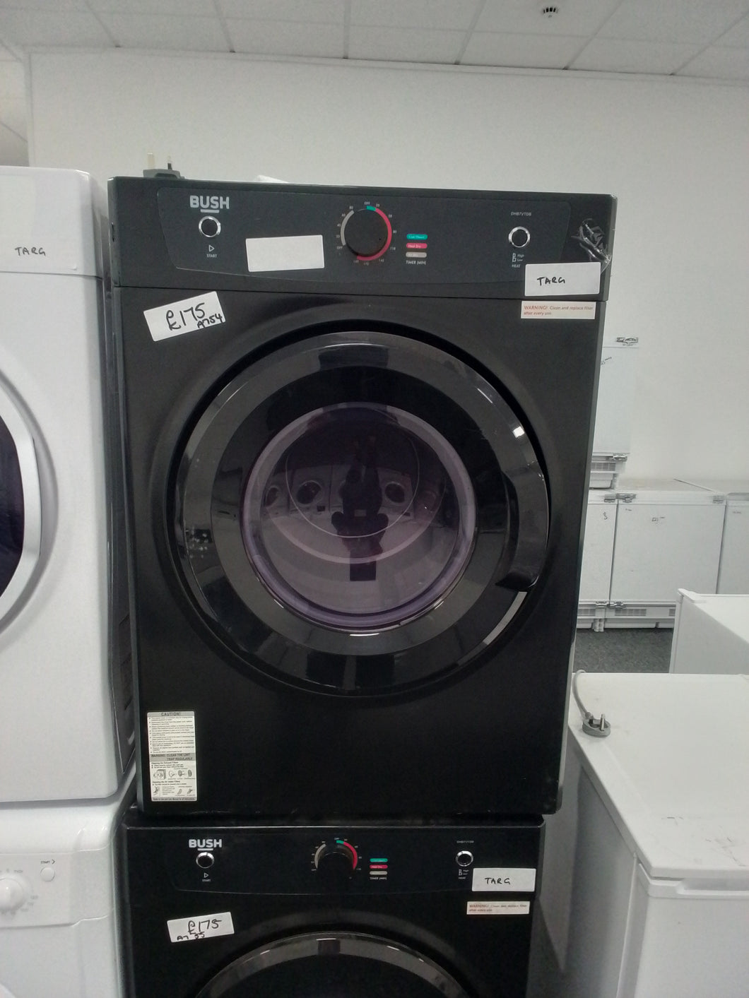 Black Bush Tumble Dryer (VENTED - NO HOSE PROVIDED)
