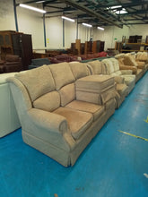 Load image into Gallery viewer, Three Seater Sofa, Armchair &amp; Footstool
