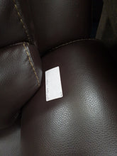 Load image into Gallery viewer, Brown Leather Three Seater Sofa

