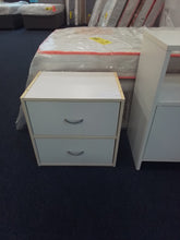 Load image into Gallery viewer, White Bedside Cabinet

