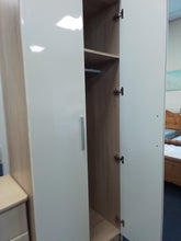 Load image into Gallery viewer, Cream High Gloss Wardrobe

