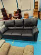 Load image into Gallery viewer, Black 3 Seater sofa
