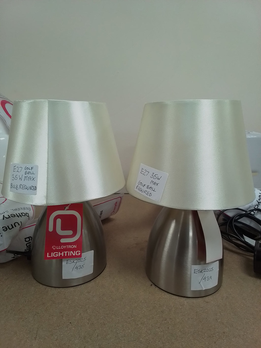Pair of lamps